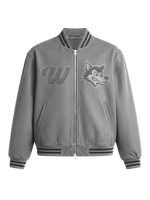 ##We Hate Hate Haters Club Grey Suede Jacket PRESALE