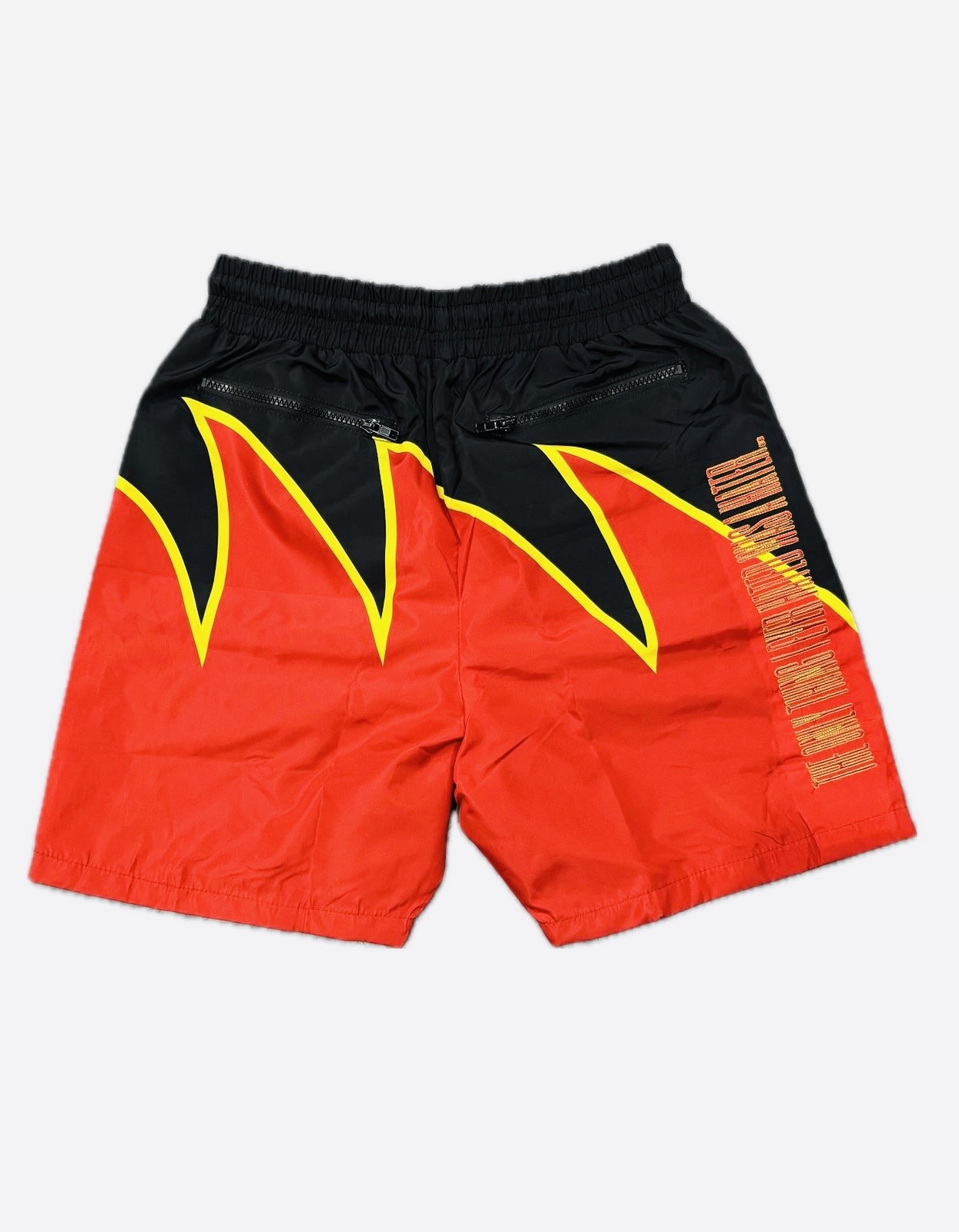 #We Hate Haters Club Sharktooth Shortset (Black/Red/Yellow)