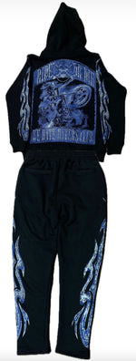 ##We Hate Haters Club Harley Set (Black/Gamma Blue) PRESALE