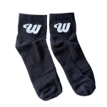 We Hate Haters Club Quarter Socks (Black)