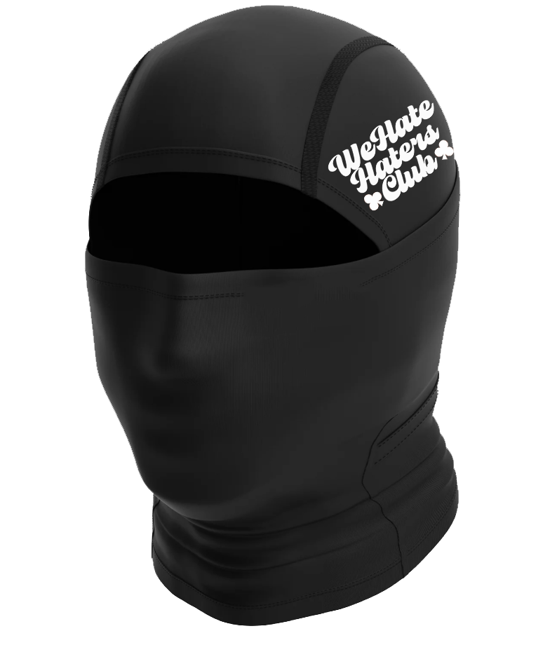 #We Hate Haters Club Ski Mask (Black/White)