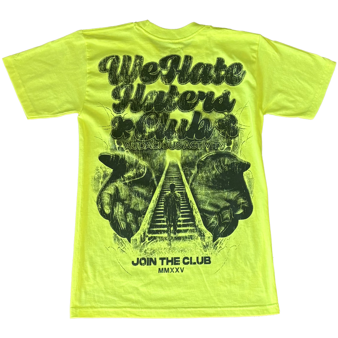 We Hate Haters Club Tee (Forever) Neon Yellow/Black