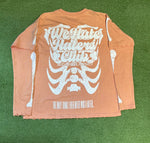 #We Hate Haters Club "X-Ray" Long sleeve Tee (Sun Fade Vintage Flesh)
