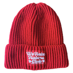##We Hate Haters Club Shortcut Knit Beanie (Red)