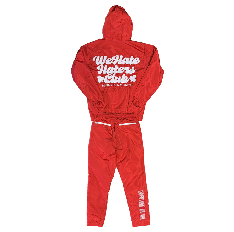 ##Apex We Hate Haters Club Windbreaker (Red/White)