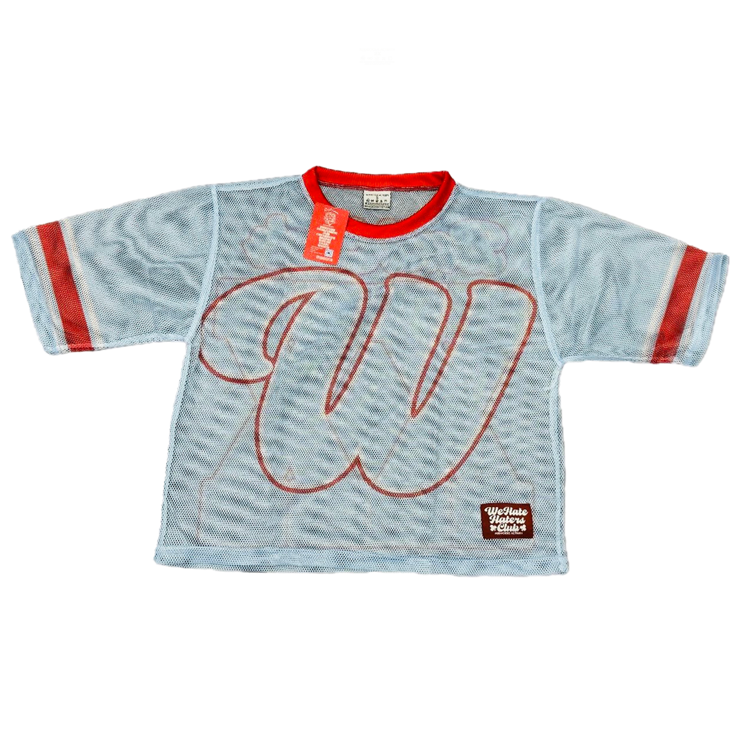 #Ball Club Mesh Jersey (Baby Blue/White/Red)