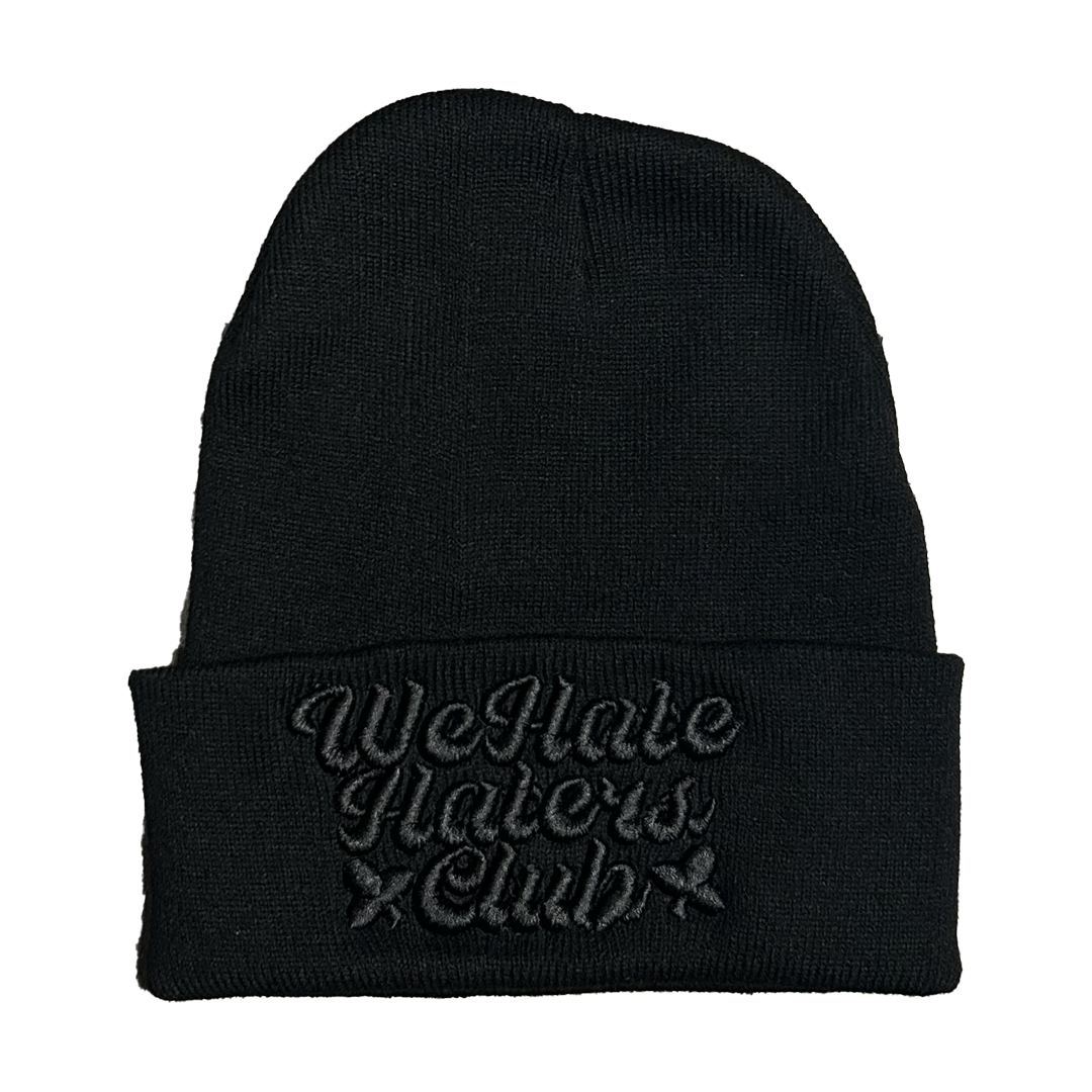 ##We Hate Haters Club Beanie (Triple Black)