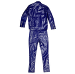 ##We Hate Haters Club Leather Set (Navy Blue)