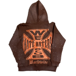 ##We Hate Haters Club (Chopper) Hoody Brown