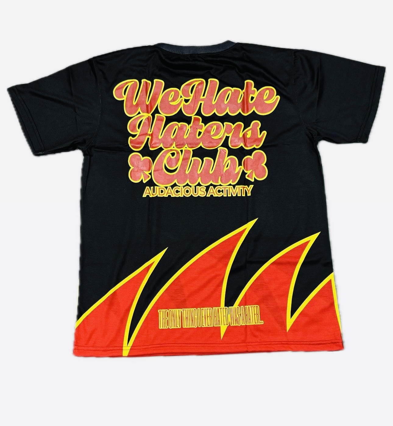 #We Hate Haters Club Sharktooth Shortset (Black/Red/Yellow)