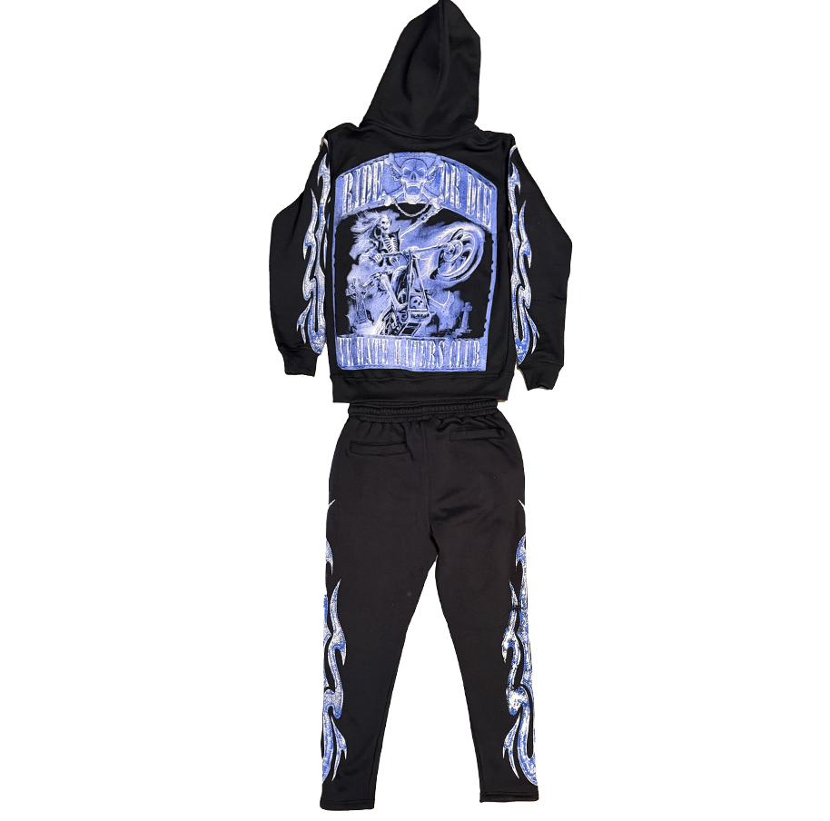 ##We Hate Haters Club Harley Set (Black/Gamma Blue)