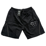We Hate Haters Club Winners Windbreaker Shorts (Triple Black)
