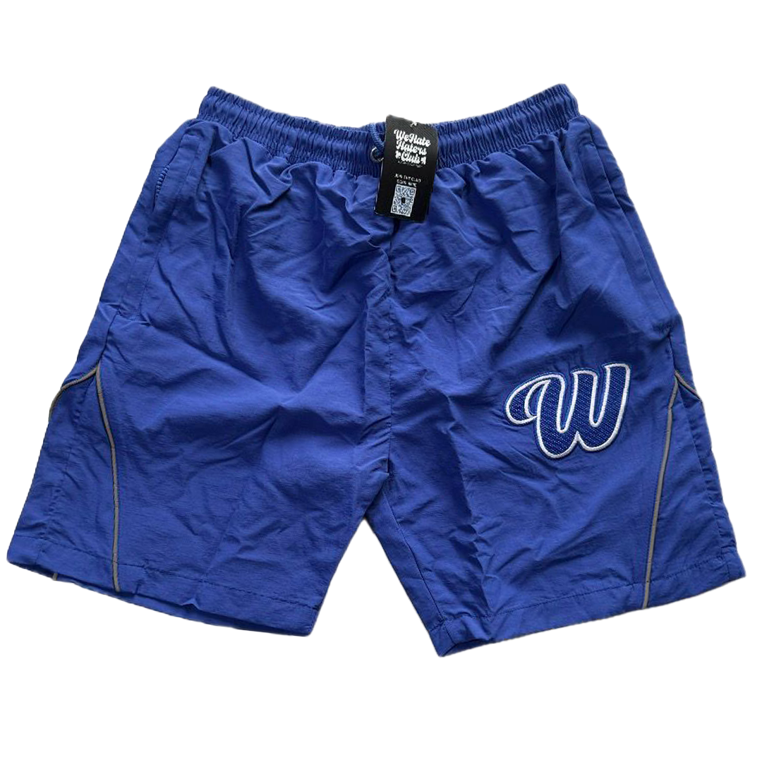 We Hate Haters Club Winners Windbreaker Shorts (Triple Royal Blue)