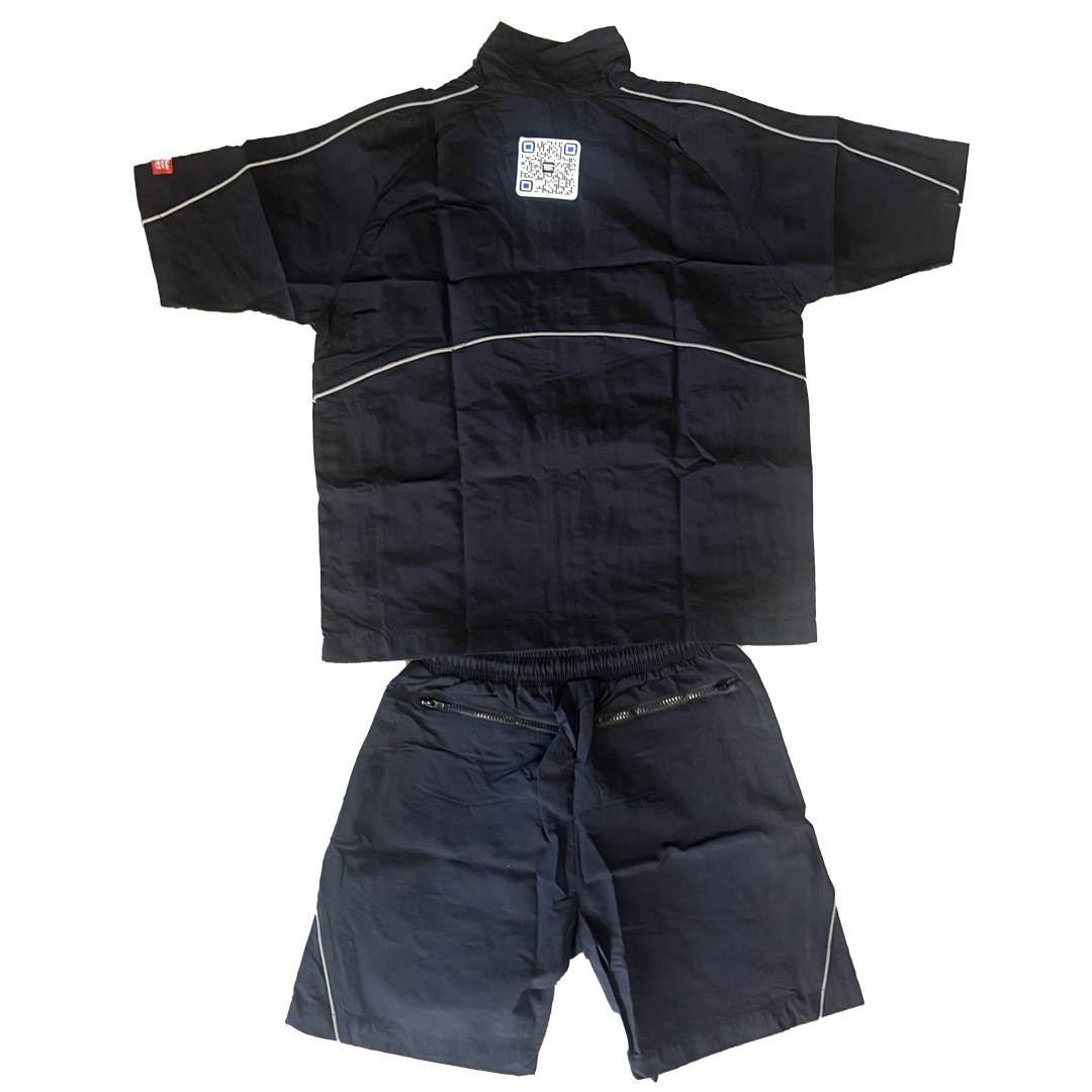 We Hate Haters Club Winners Windbreaker Shortset (Triple Black)