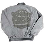 ##We Hate Hate Haters Club Grey Suede Jacket