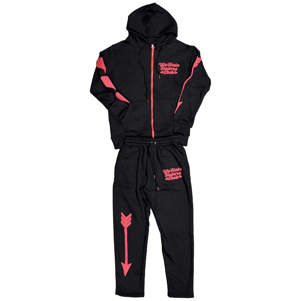 No Love Zip-Up Hoody and Jogger Set