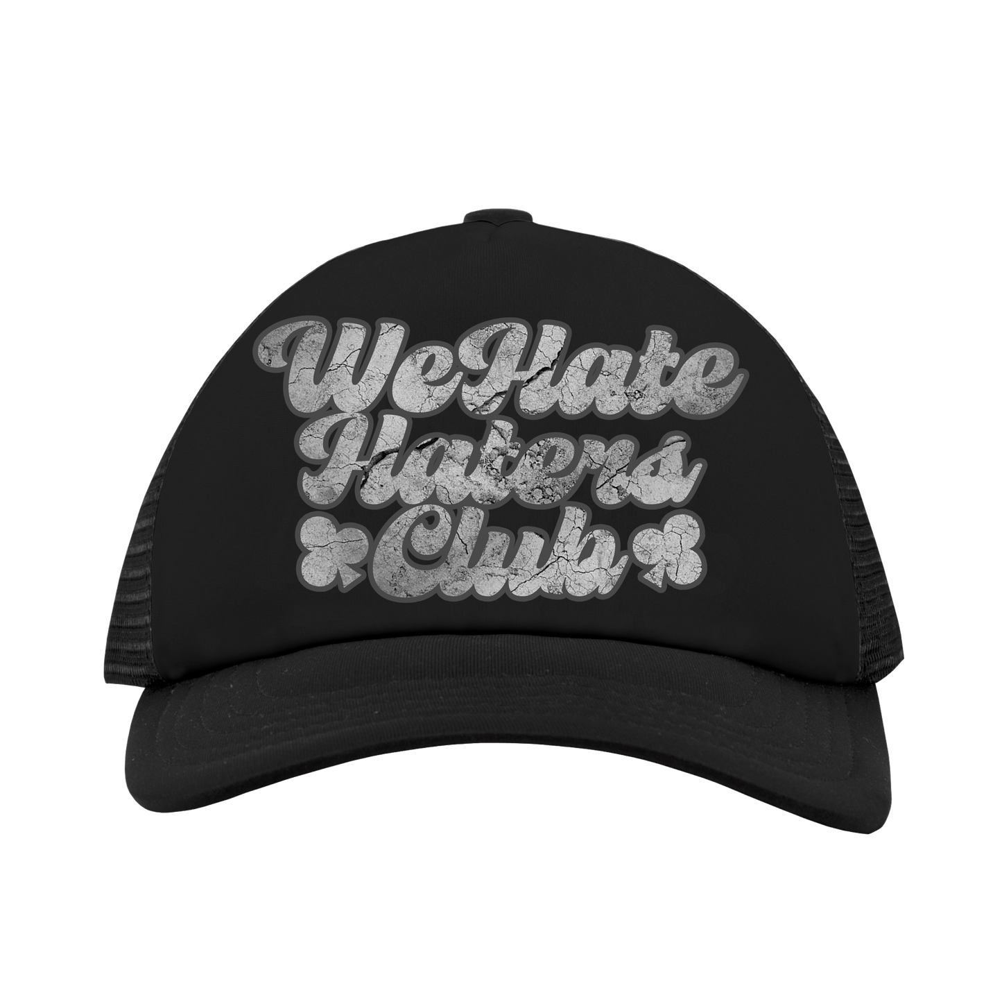We Hate Haters Club (Black Concrete) Trucker Hat