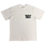 We Hate Haters Club Tee (White and Black Denim)
