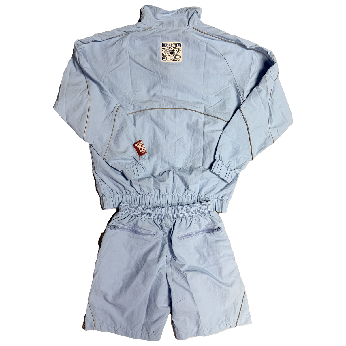 ##We Hate Haters Club Winners Windbreaker Shortset (Baby Blue)