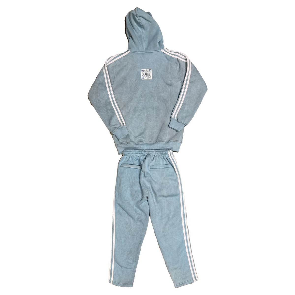 ##We Hate Haters Club Winner Set (Acid Wash Baby Blue/White/Grey)