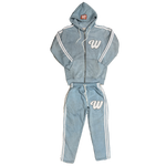 ##We Hate Haters Club Winner Set (Acid Wash Baby Blue/White/Grey)