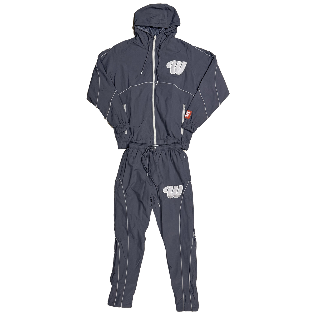 ##We Hate Haters Club Winners Windbreaker Set (Triple Grey)