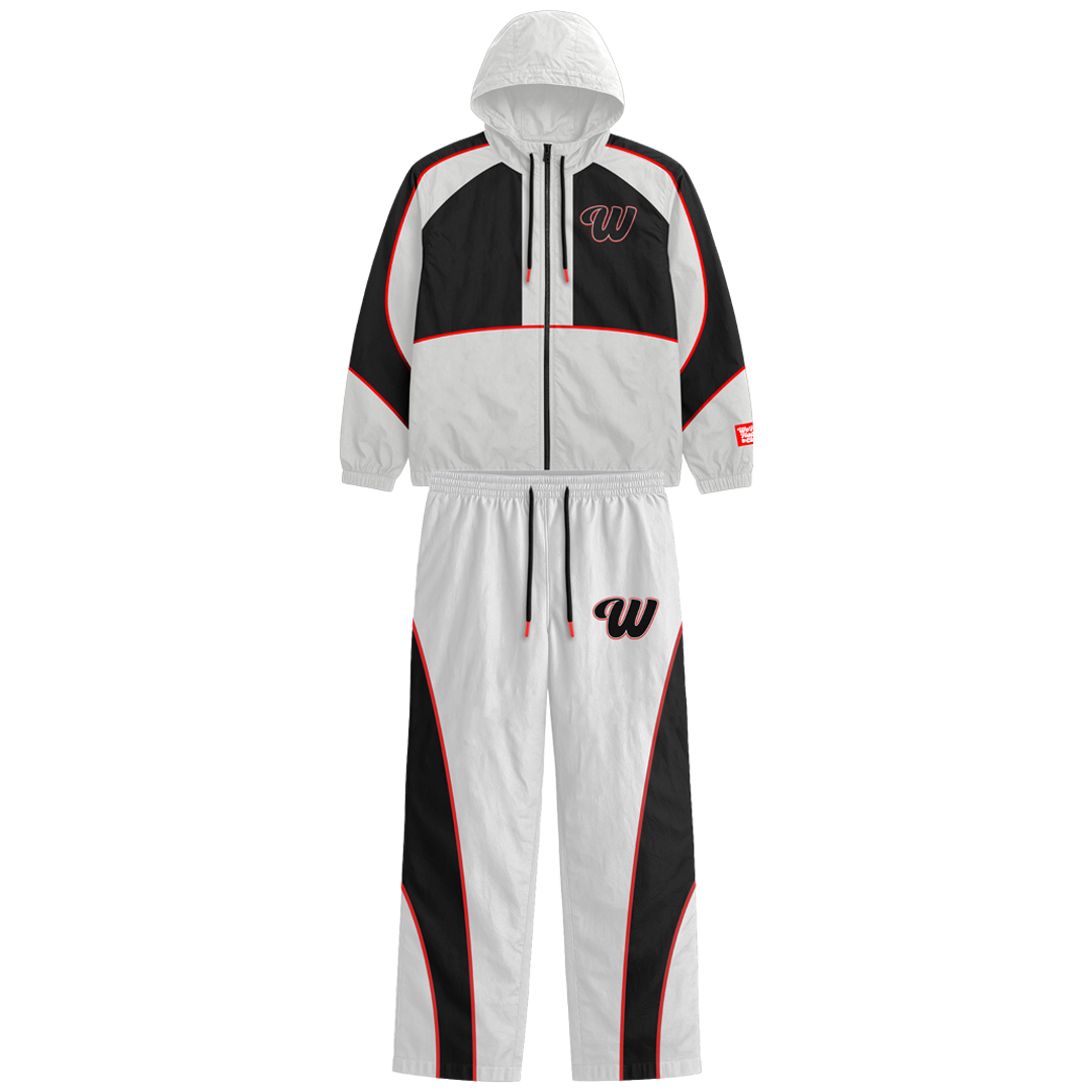 ##We Hate Haters Club Winners Windbreaker Set (White/Black/Red) PRESALE