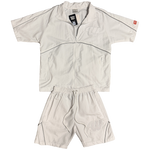 We Hate Haters Club Winners Windbreaker Shortset (Triple White)