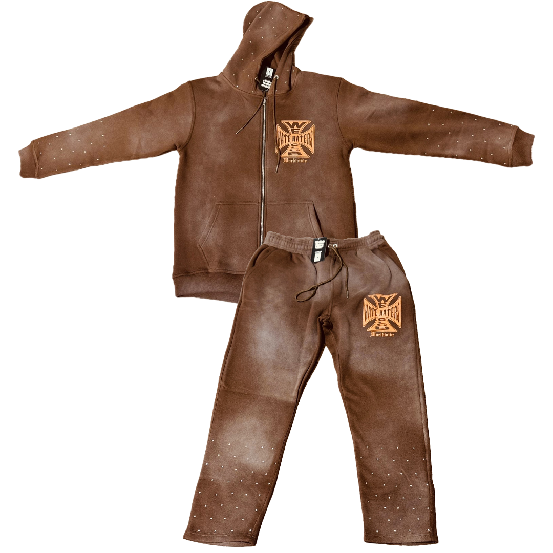 ##We Hate Haters Club (Chopper) Pants Brown