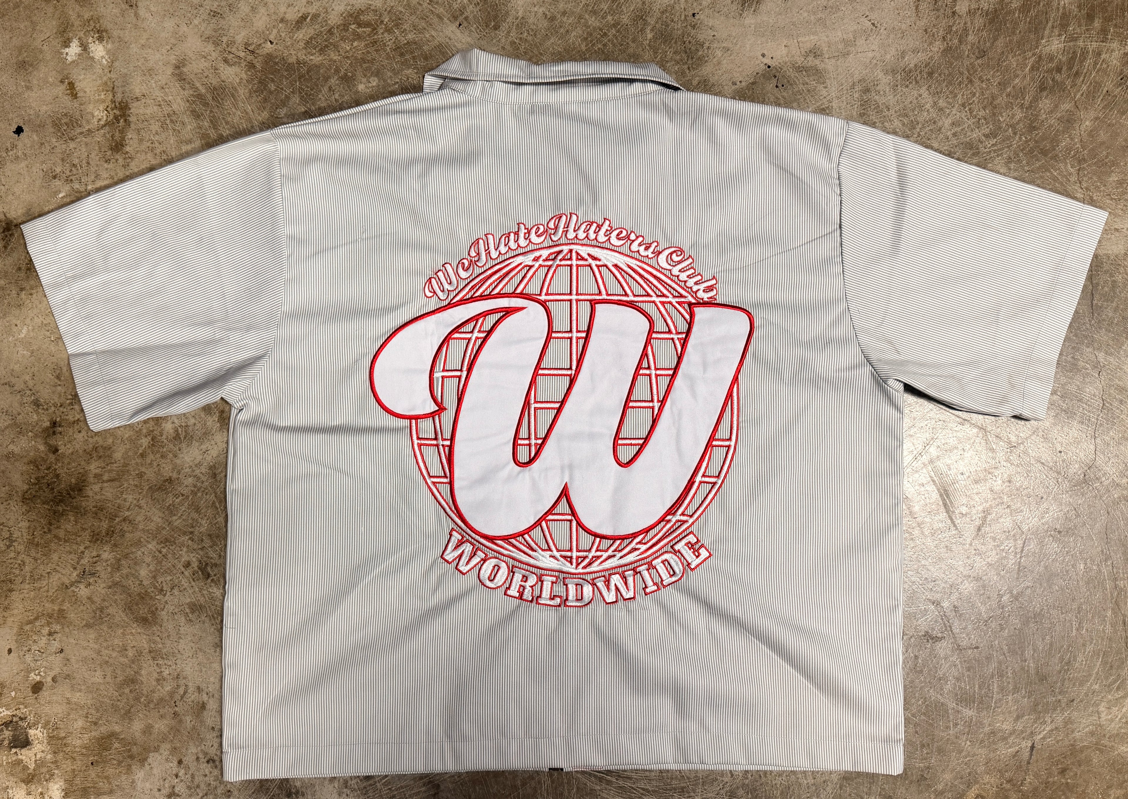We Hate Haters Club Mechanic Shirt (Grey/White/Red)