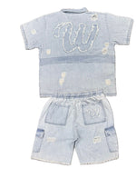 We Hate Haters Club Distressed (Light Denim) Set