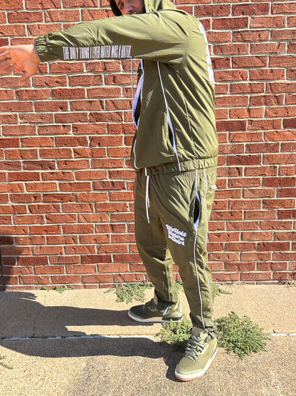 ##We Hate Haters Club (Olive/White) Windbreaker