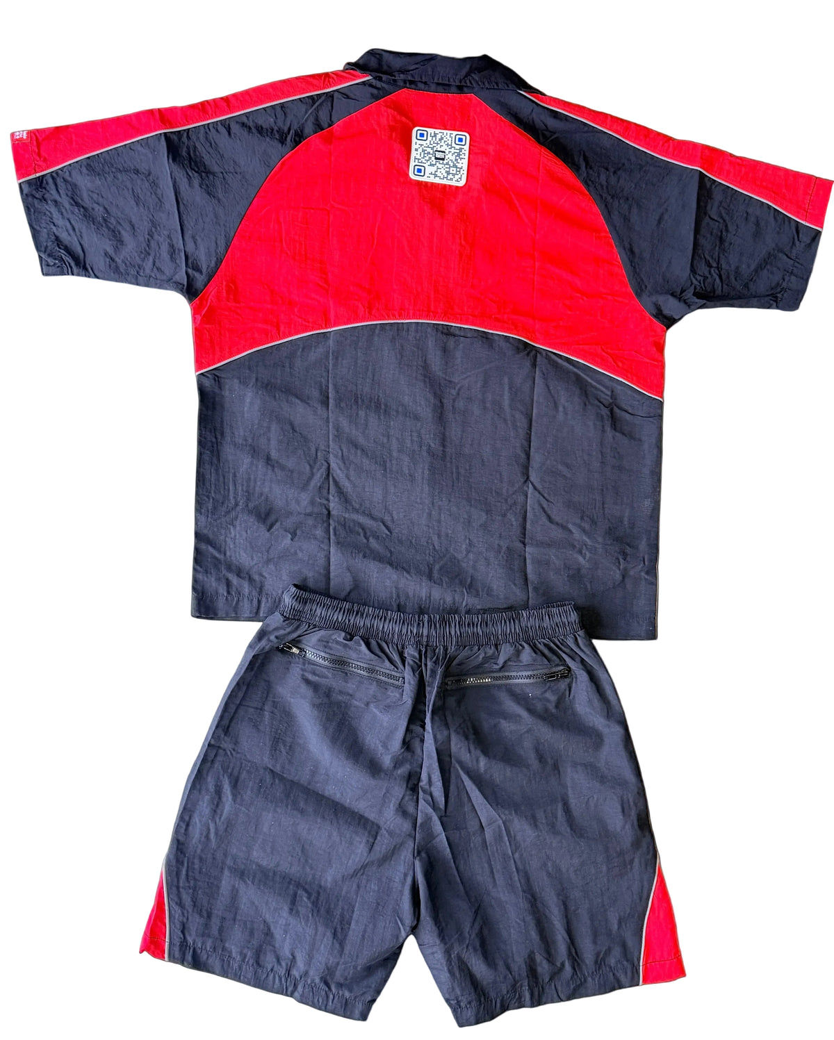 We Hate Haters Club Winners Windbreaker Shortset (Black/Red)