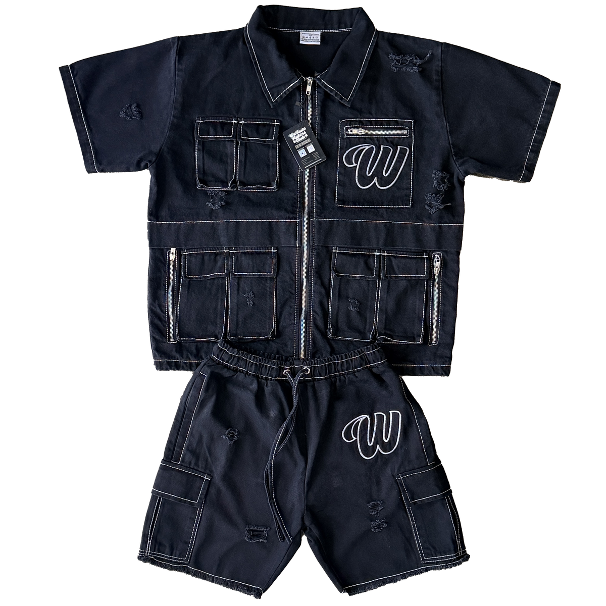 We Hate Haters Club Distressed (Black/White) Set