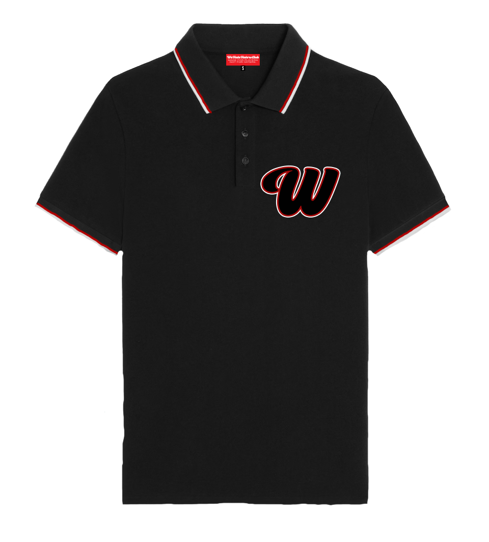 We Hate Haters Club Collar Shirt (Black/Red)