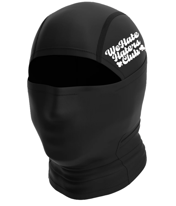 #We Hate Haters Club Ski Mask (Black/White)