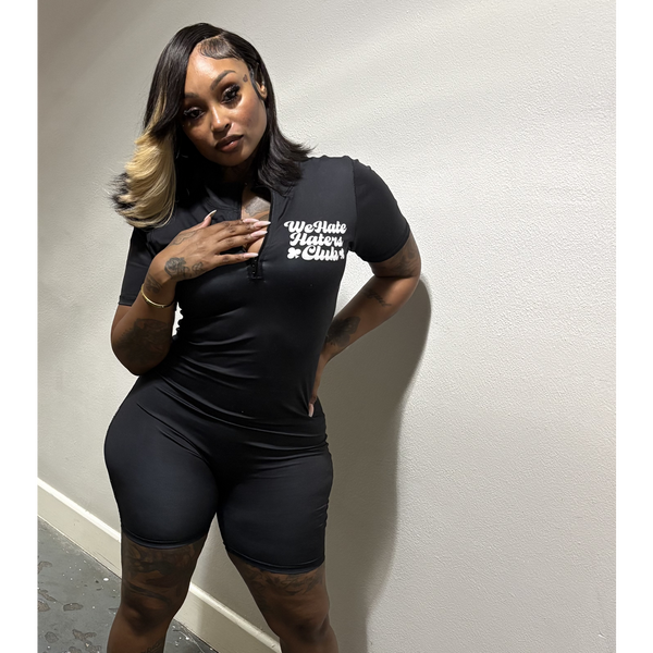 ##We Hate Haters Club (Black/White) Women's Bodysuit