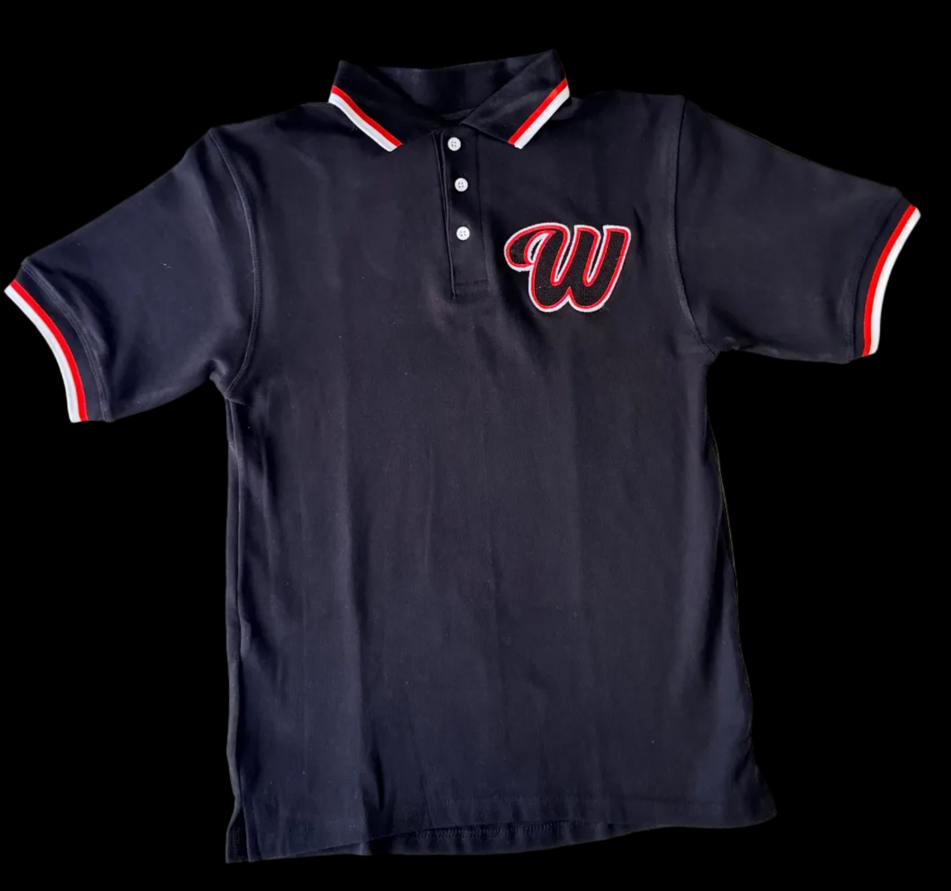 We Hate Haters Club Collar Shirt (Black/Red)