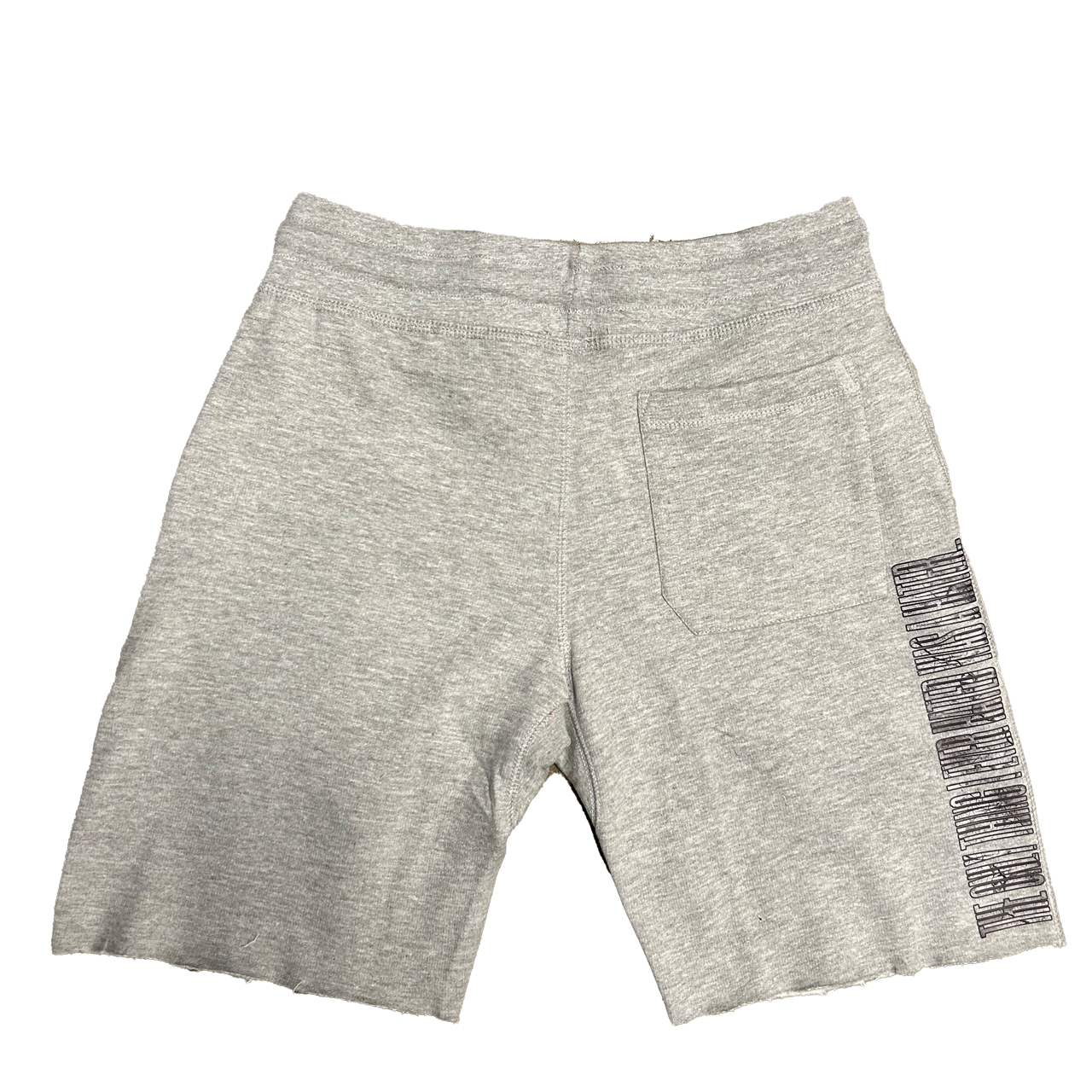 We Hate Haters Club (Concrete) Distressed Cotton Shorts