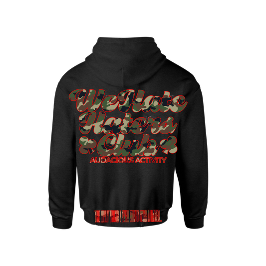 We Hate Haters Club (Camo Red) Hoody