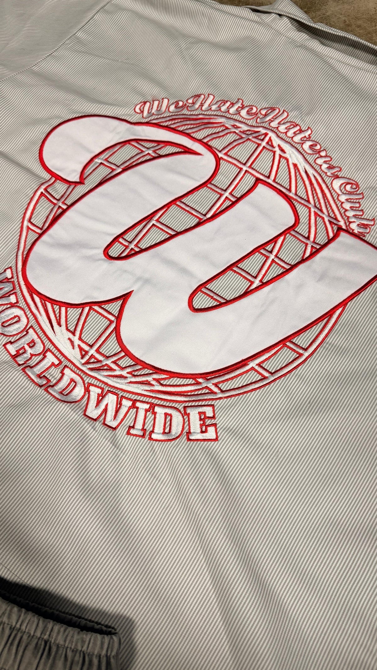 We Hate Haters Club Mechanic Shirt (Grey/White/Red)