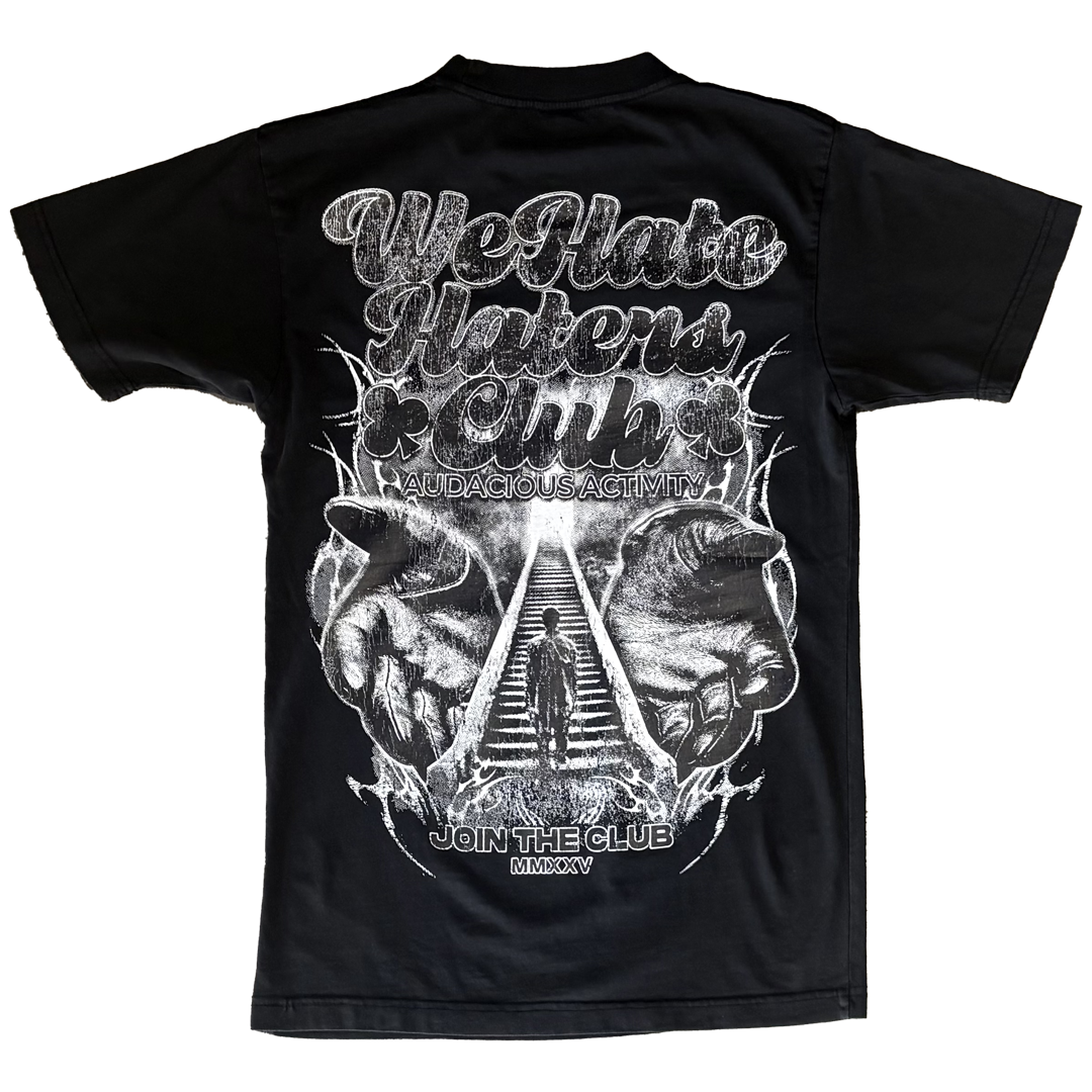 We Hate Haters Club Tee (Forever) Vintage Black/White