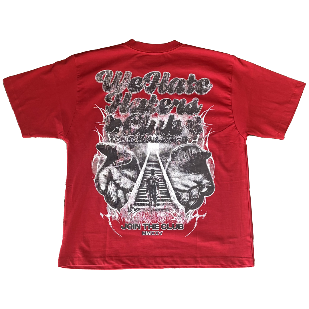We Hate Haters Club Tee (Forever) Red/Black