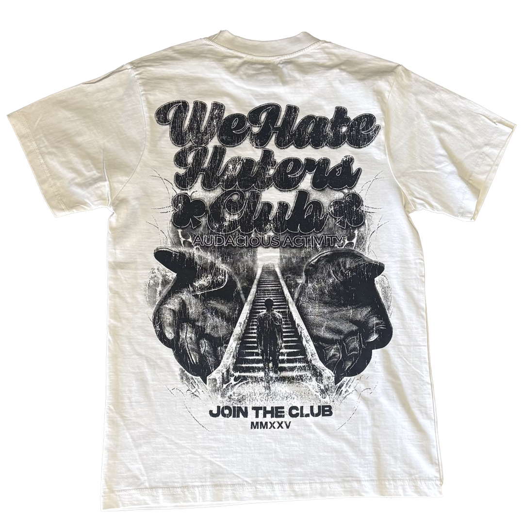 We Hate Haters Club Tee (Forever) Natural White/Black