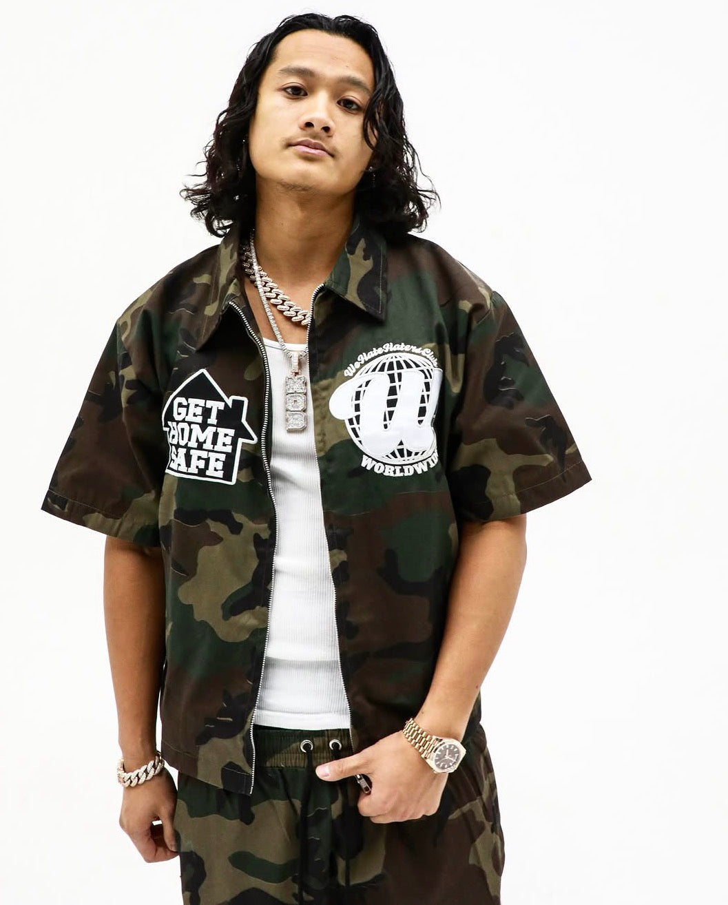 WHHCxGHS WORK SHIRT (Camo)