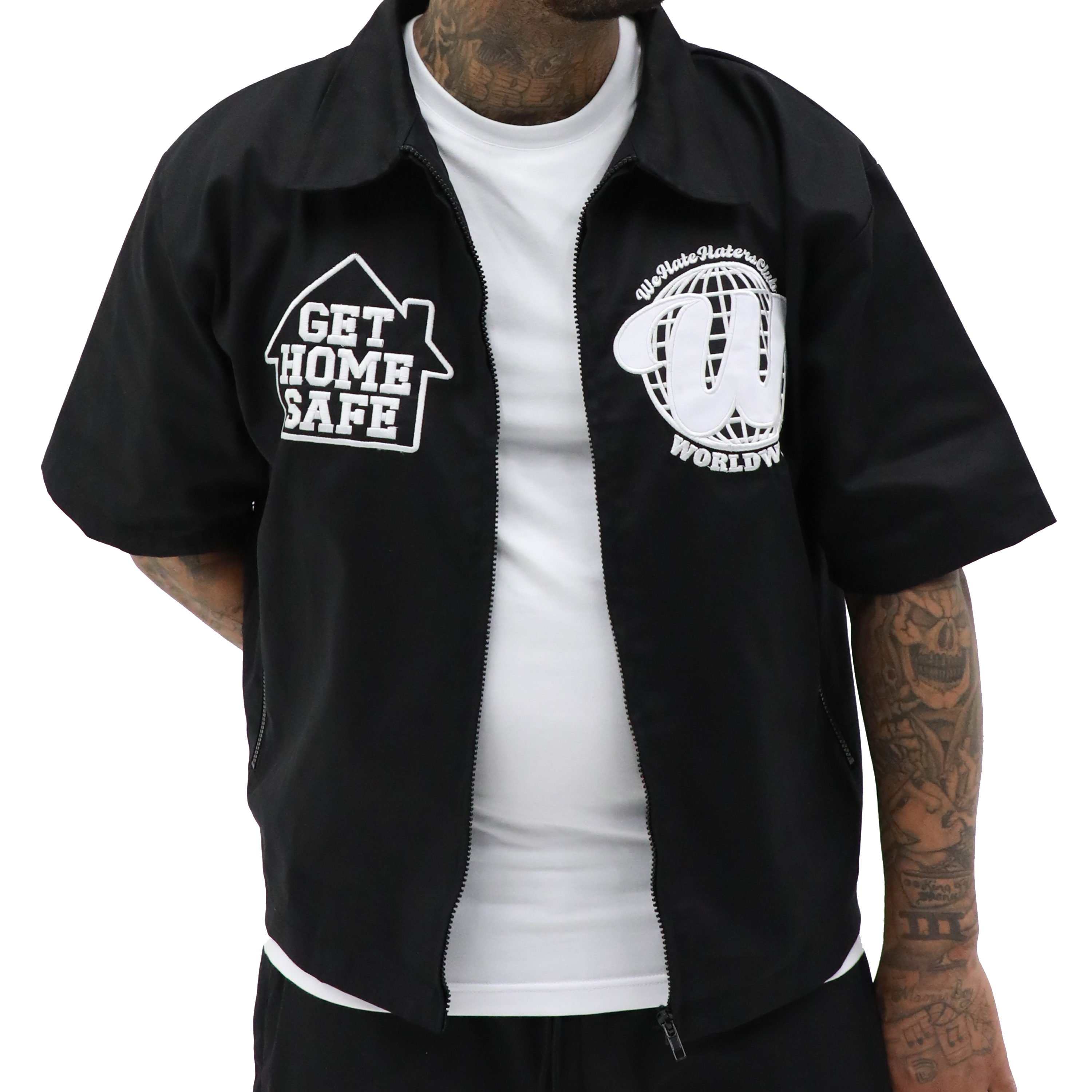 WHHCxGHS WORK SHIRT (Black)