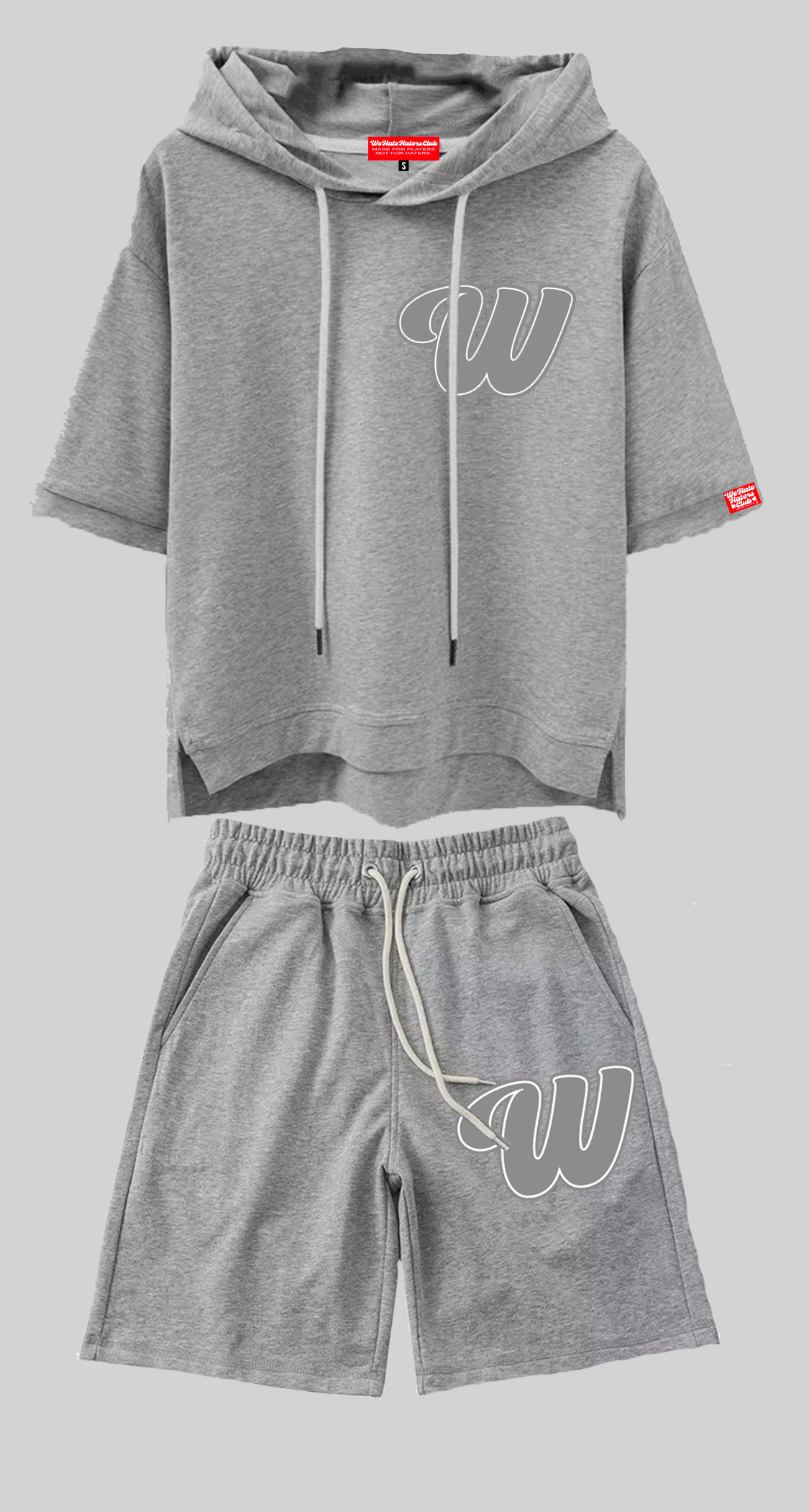 Winners Shorts (Grey and White)