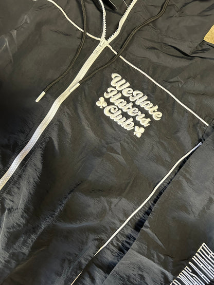 #We Hate Haters Club (Black/White) Windbreaker
