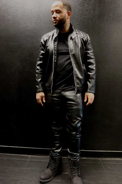 ##We Hate Haters Club Leather Set (Black)