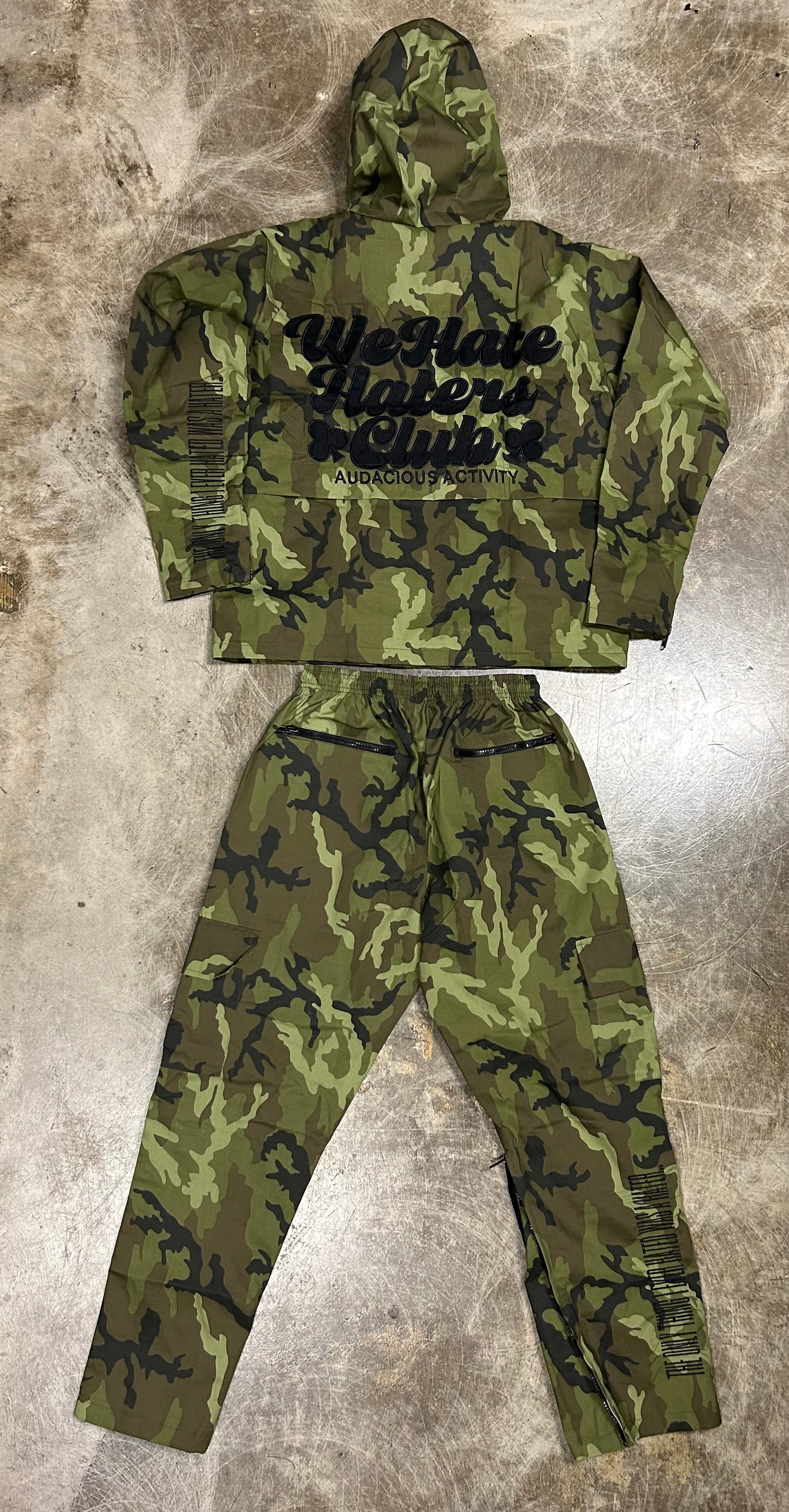 #We Hate Haters Club Cargo Utility Set (Camo)